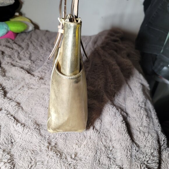 Michael Kors Metallic Gold Shoulder Bag - Picture 4 of 8